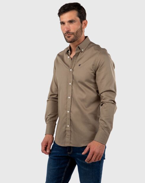 Chemise Piqué verte