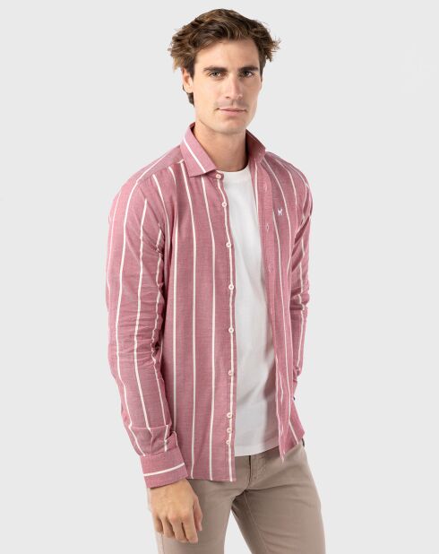 Chemise Raya bordeaux