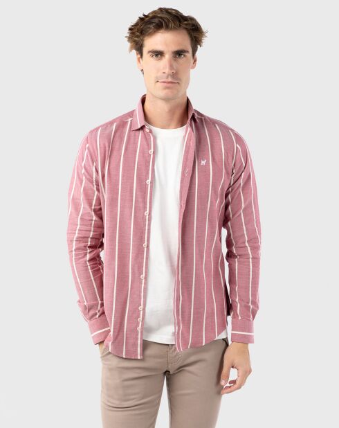 Chemise Raya bordeaux