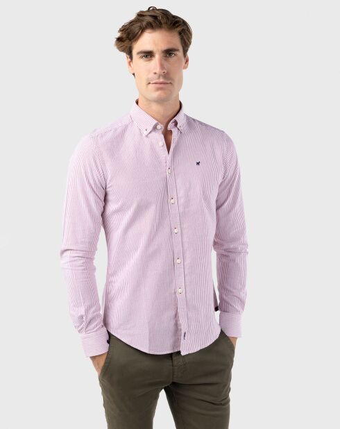 Chemise Raya bordeaux