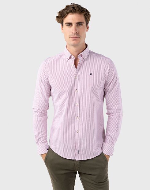 Chemise Raya bordeaux