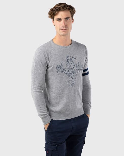 Pull Mr Williot Londres gris