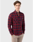 Chemise flanelle Viella rouge