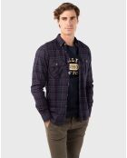 Chemise flanelle Viella marine