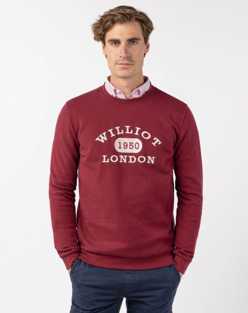 Sweat Diseno bordeaux