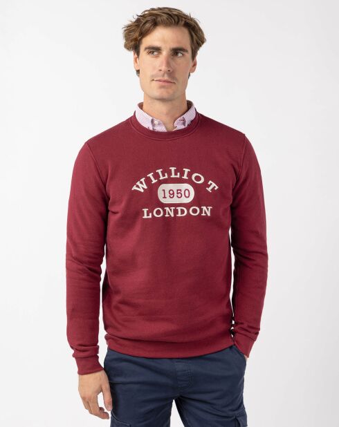 Sweat Diseno bordeaux