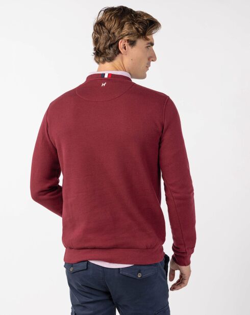 Sweat Diseno bordeaux