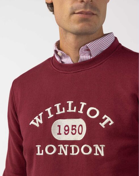 Sweat Diseno bordeaux