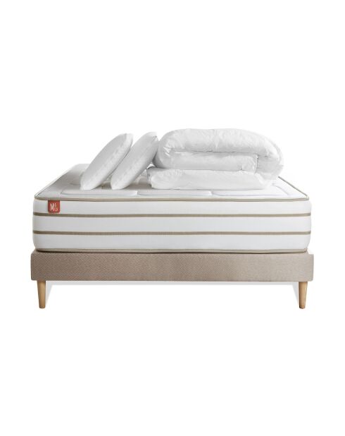 Pack LE DOUILLET sommier kit beige