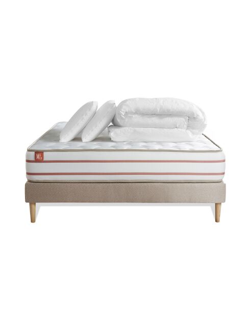 Pack LE DOUX sommier kit beige