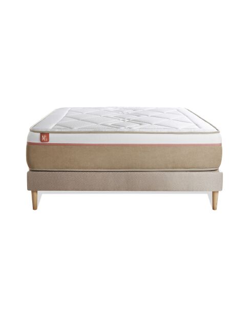 Ensemble LE SOYEUX sommier kit beige