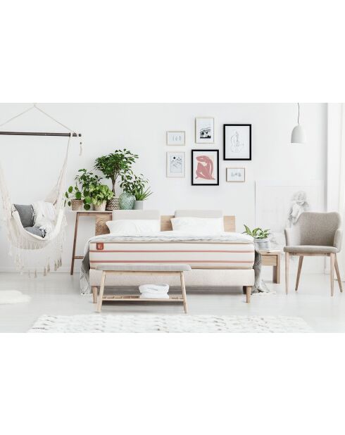 Pack LE DOUX sommier kit blanc