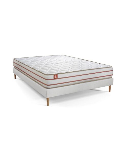 Pack LE DOUX sommier kit blanc