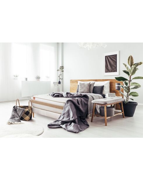 Ensemble LE RAFFINÉ sommier kit blanc