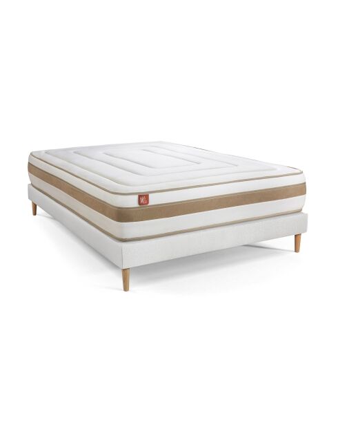 Ensemble LE RAFFINÉ sommier kit blanc