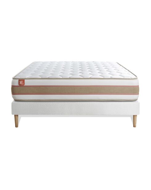 Ensemble LE DÉLICAT sommier kit blanc