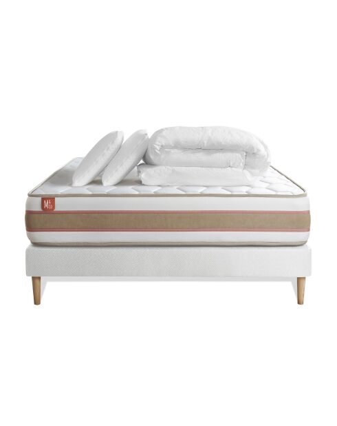 Pack LE DÉLICAT sommier kit blanc