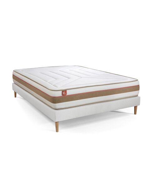 Pack LE TENDRE sommier kit blanc