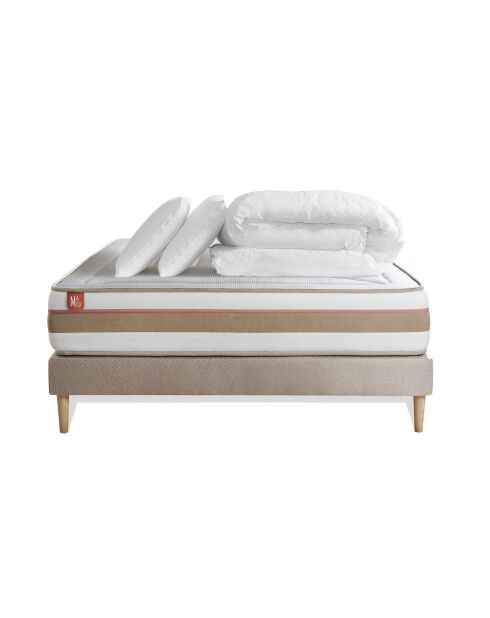 Pack LE TENDRE sommier kit beige