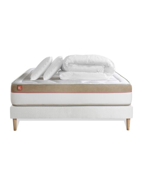 Pack LE COSY sommier kit blanc