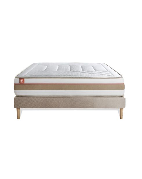 Ensemble LE TENDRE sommier kit beige