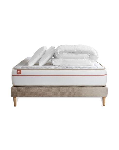 Pack LE PAISIBLE sommier kit beige