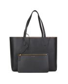 Sac cabas en Cuir Blake noir - 36x28x14cm