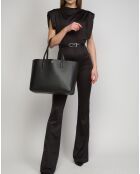 Sac cabas en Cuir Blake noir - 36x28x14cm