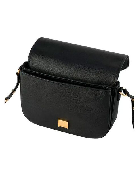 Sac bandoulière en Cuir Emerson en toile noir - 23x17x6.50cm