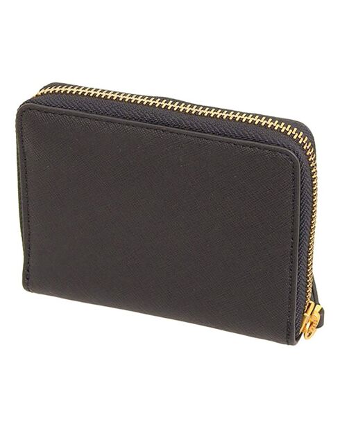 Portefeuille en Cuir Emerson noir - 11.5x9x2.5 cm