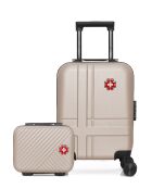 Set de 2 - Maleta de cabina XXS y tocador USTER beige