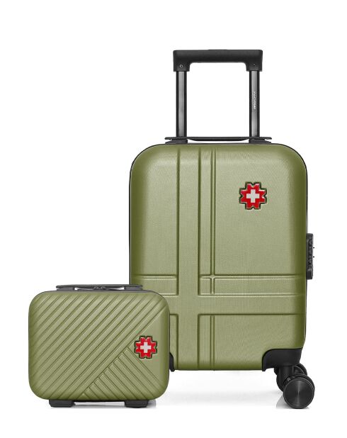 2er-Set - XXS-Kabinenkoffer und Vanity USTER khaki