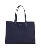 Sac cabas Ella en nylon bleu marine - 30x43x18 cm