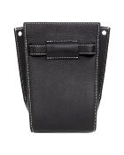 Lee Radziwill Beuteltasche aus Leder, 18,6 x 11 x 9 cm, Schwarz