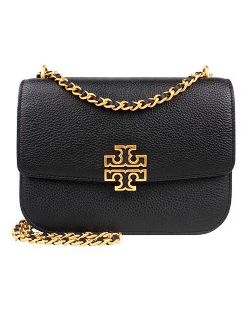 Borsa a tracolla Britten nera in pelle - 24x8x18 cm