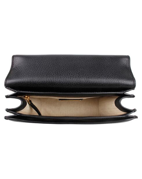 Borsa a tracolla Britten nera in pelle - 24x8x18 cm