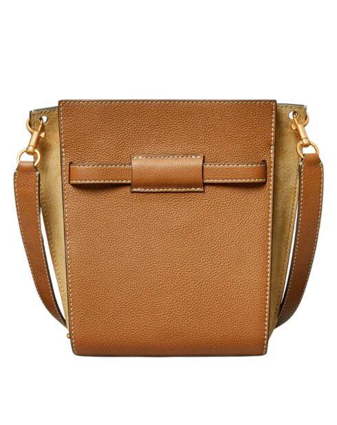 Sac seau en Cuir Lee Radziwill camel - 24.5x18x11 cm