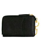 Porte-cartes en Cuir zippé Emerson noir - 10.0x7.5x0.8cm