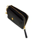 Porte-cartes en Cuir zippé Emerson noir - 10.0x7.5x0.8cm