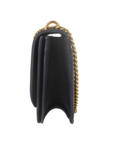 Emerson E/W Schultertasche aus Leder, 21 x 17 x 7 cm, Marineblau