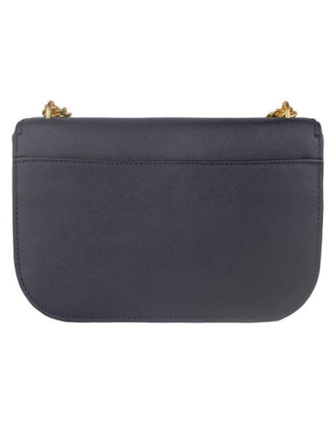 Emerson E/W Schultertasche aus Leder, 21 x 17 x 7 cm, Marineblau