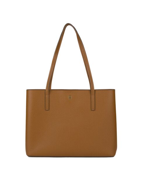 Sac cabas en Cuir Blake Center cognac - 33x25x11 cm