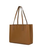 Sac cabas en Cuir Blake Center cognac - 33x25x11 cm