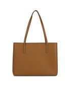 Sac cabas en Cuir Blake Center cognac - 33x25x11 cm