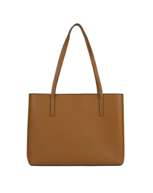 Sac cabas en Cuir Blake Center cognac - 33x25x11 cm