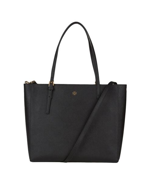 Sac cabas en Cuir Emerson noir - 29x40x12 cm