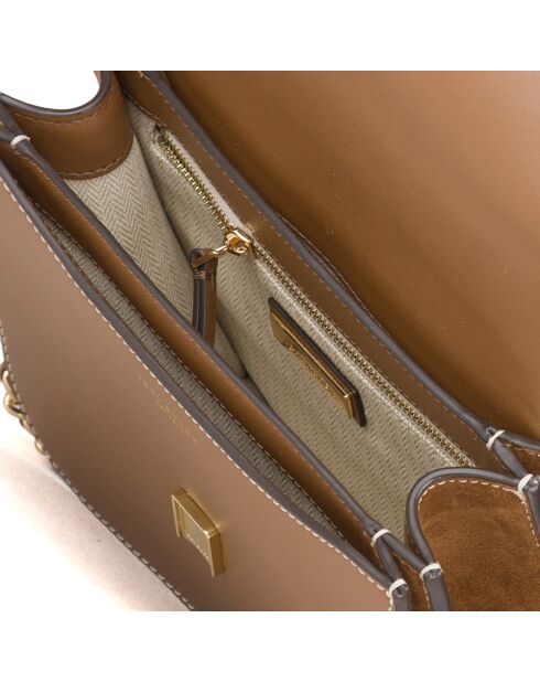 Britten Basketball - Borsa a tracolla Weave marrone - 22x16x8 cm