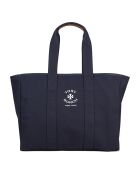 Sac cabas en toile bleu marine - 53x35x8 cm