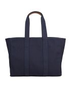 Sac cabas en toile bleu marine - 53x35x8 cm