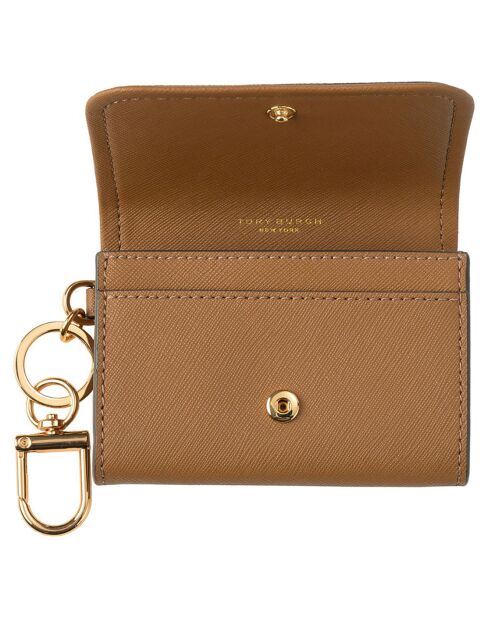 Porte-cartes en Cuir Emerson marron - 11x9x2.5 cm